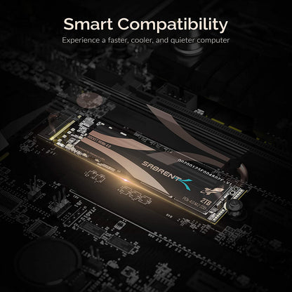 2TB Rocket Nvme 4.0 Gen4 Pcie M.2 Internal SSD Extreme Performance Solid State Drive with Heatsink (Sb-Rocket-Nvme4-Htsk-2Tb)